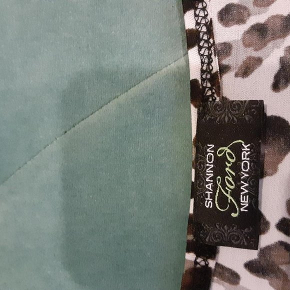Shannon Ford NY Sheer draped leopard print top - Picture 9 of 9